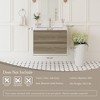 ChicFurnit Bathroom Vanities 30 Inch Wallmounted Vanity with Resin Sink and Soft Close Drawers for Bathroom, Gray, 29.53"*19.69"*22.44" - 3 of 4