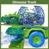 TEMI Dinosaur Truck Toys for Kids 3-5, Tyrannosaurus Transport Car Carrier Truck with Spray, 8 Dinosaur Figures, 3 Cars and 6 Eggs - 3 of 3