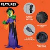 Joyfy 12 FT Tall Halloween Inflatable Witch with Built-in LED for Outdoor Decoration, Halloween Indoor Yard, Garden, Lawn Holiday Party Decoration - 4 of 4