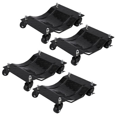 Car Dolly Set, 6000lbs Load Bearing, Wheel Car Dolly 4 Pack, 360 Degree Rotational Wheel Moving Cars, Trucks, Trailers, Motorcycles