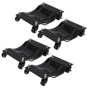 Car Dolly Set, 6000lbs Load Bearing, Wheel Car Dolly 4 Pack, 360 Degree Rotational Wheel Moving Cars, Trucks, Trailers, Motorcycles - 1 of 4