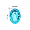 Unique Bargains Acrylic Flat Back Diamond Gems Bead for Face Painting DIY Crafts 25 Pcs - 2 of 4