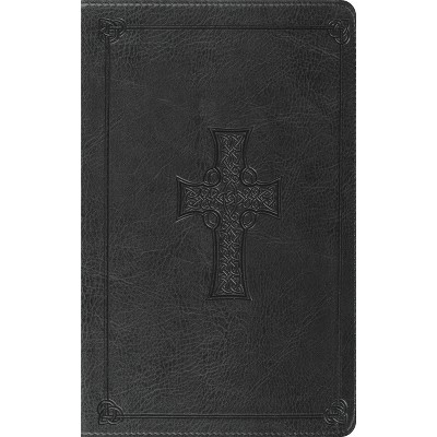 Thinline Bible-ESV-Celtic Cross Design - (Leather Bound)