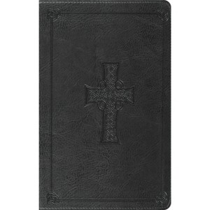 Thinline Bible-ESV-Celtic Cross Design - (Leather Bound) - 1 of 1