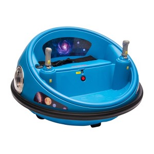 Jojoka 12V Kids Bumper Car, Electric Ride On Toy w/Remote Control, 360 Degree Spin, Music, 2 Speeds & Seat Belt - 1 of 4