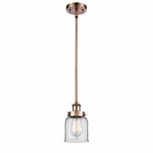 Bell - 1 Light Stem Hung Mini Pendant In Industrial Style-10 Inches Tall and 5 Inches Wide - 1 of 1