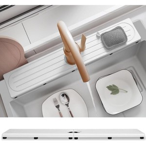 Fast Drying Super Absorbent Diatomite Mat - Raised Feet, Fits Kitchen Sink/Bathroom, Anti-Moisture - 1 of 4