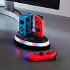 Insten 4-in-1 Charger for Nintendo Switch & OLED Model Joycon Controller, Joy Con Docking Station RGB Charging Dock Accessories - 3 of 4