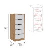 NicBex 5 Drawer Dresser for Bedroom,Modern Style Drawers with Black Handle,Dressers for Kids Room,Living Room,Entry and Hallway - 3 of 4