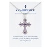 Anna-Kaci Purple Lavender Rhinestone Celtic Cross Necklace with Message Card & Envelope Jewelry Gift - 2 of 4