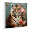 Stupell Industries Vintage Tiger & Bouquet Wall Plaque Art - 3 of 4