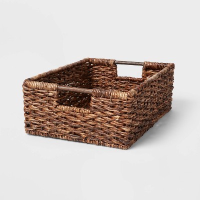 Square Braided Rafia Basket Natural - Brightroom™