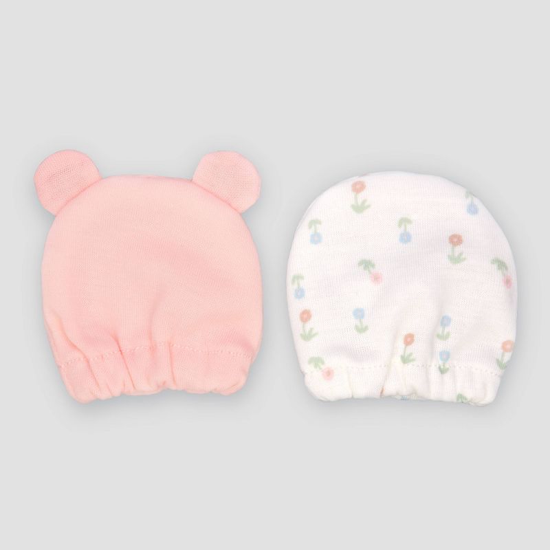 Carter's Just One You® 2pk Baby Girls' Bear Mittens, 1 of 2