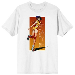 Cowboy Bebop Faye Valentine Running Men's White T-Shirt - 1 of 2