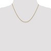 Black Bow Jewelry 1.5mm 14k Yellow Gold Diamond Cut Solid Rolo Chain Necklace - 2 of 4