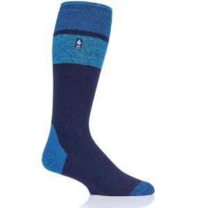 Heat Holders® Men's Franz Steeze ULTRA LITE™ Snowsports Long Socks | Thermal Yarn | Lightweight Winter Socks Tight Fit Shoes | Warm + Soft, Hiking, Cabin, Cozy at Home Socks | 3X Warmer Than Cotton - 1 of 1