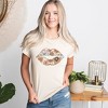 Simply Sage Market Women's Boho Floral Lips Short Sleeve Graphic Tee - 2 of 4