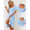 INSPIRE CHIC Women's Casual Smocked Front Tie Back Checks Gingham Midi Dresses - 2 of 4