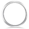 Pompeii3 8mm Mens 14K White Gold Baseball Stich Wedding Band - 2 of 3