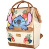 Lilo & Stitch Backpack 3D Character great Embroidered Travel Tote Bag - 3 of 4