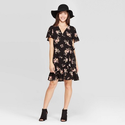 target black floral dress