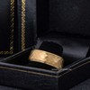 Jewelry Avalanche Hammered Mens Gold IP Tungsten Carbide Wedding Band, Comfort-fit, 8mm - 4 of 4