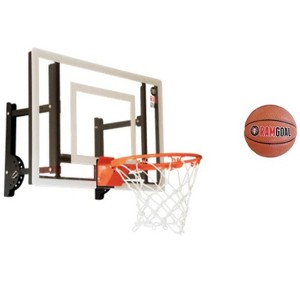 RAMGOAL Adjustable Indoor Mini Basketball Hoop and Ball, Wall-Mounted, Durable Breakaway Rim - 1 of 4