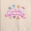Women's - Barbie - I Am Kenough Icons Lightweight French Terry Wide Neck Long Sleeve Shirt - 2 of 4