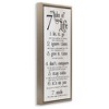 Stupell Industries Rules Of Life Motivating List Floating Frame Canvas Art - 2 of 4