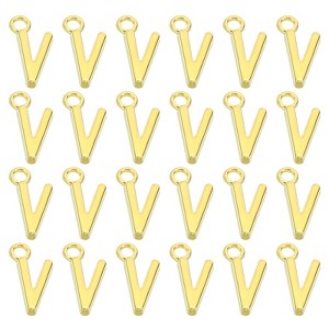 Unique Bargains Metal Bulk Elegant DIY Crafts Jewelry Making Initial Pendants 50 Pcs - 1 of 4