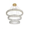 Elegant Lighting Monroe 3 - Light Chandelier in  Gold - 2 of 4