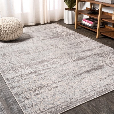 8'x10' Minori Filigree Medallion Area Rug, Light Gray/cream - Jonathan ...