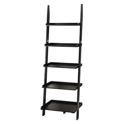 72.25" American Heritage Bookshelf Ladder Black - Breighton Home