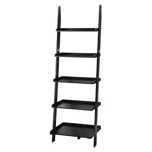 72 American Heritage Bookshelf Ladder Black Johar Furniture