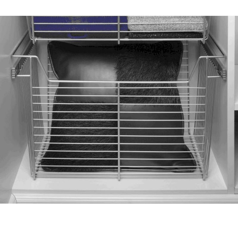 Rev-A-Shelf Sidelines CBSL Chrome Wire Pullout Storage Basket Bin Organizer for 14" Closet Cabinet, 3 of 4