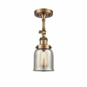Bell - 1 Light Semi-Flush Mount In Industrial Style-13.5 Inches Tall and 5 Inches Wide - 1 of 1