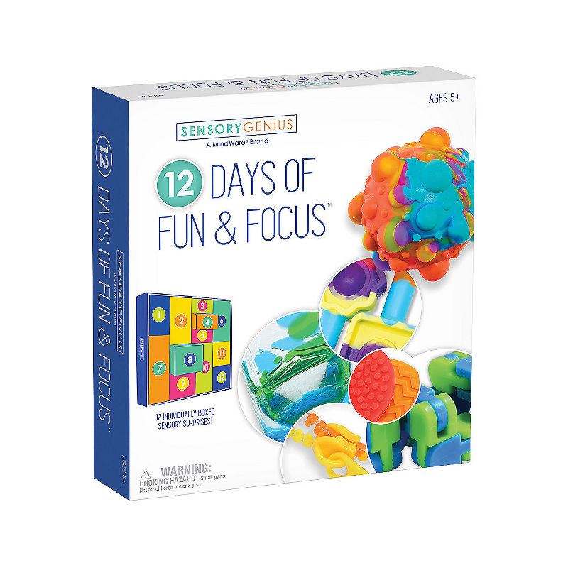 Sensory Genius 12 Days of Fun & Focus Countdown Calendar with 12 Surprise Fidget Toys, 1 of 5