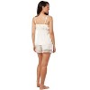 Memoi 2 Piece Set Women's Silky-Soft Lace-Trim Sleep Cami & Shorts - 3 of 4