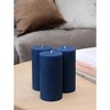 Large Pillar Candles 3x6 Inch ¨C Set of 3 Unscented Dripless Candles, Long Burning Rustic Finish for Weddings, Home Decor - 4 of 4