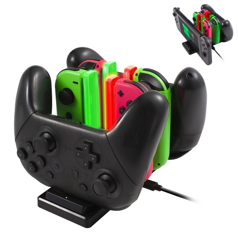 6-in-1 Charger For Nintendo Switch & Oled Joycon And Pro Controller, Charging Station, Dock & Stand Joy Cons Accessories : Target