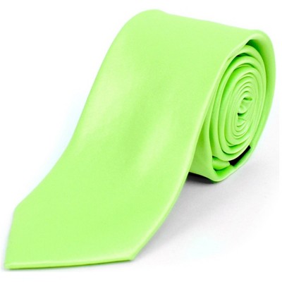 Men's Solid Color 2.5 Inch Wide And 57 Inch Long Slim Neckties