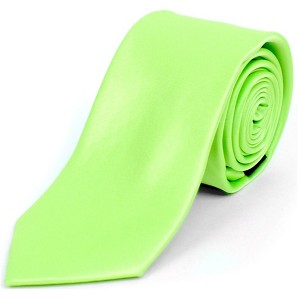 Men's Solid Color 2.5 Inch Wide And 57 Inch Long Slim Neckties - 1 of 4