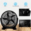 BestParts 18" 3-Speed Plastic Floor Fan, Quiet High-Velocity Cooling, Adjustable Tilt, Built-in Handle, Black - 3 of 4