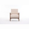 Sapphtopaz Modern Accent Chair with Thick Chenille Upholstered Ergonomic Lounge Chair with Armrest Mid-Century Chairs for Living Room, Bedroom - 2 of 4