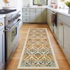 Washable Floral Print Living Room Bedroom Rugs, Soft Non Slip Farmhouse Carpet for Dining Room Kitchen, Vintage Home Decor Rugs - 4 of 4