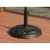 33Ibs Resin Outdoor Patio Umbrella Base: Epoxy-Coated, Fits Wellfor Umbrellas - WELLFOR - 4 of 4