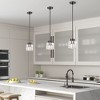 Livex Lighting Rotterdam 1 - Light Semi-Flush Mount in  Black Chrome - 3 of 4