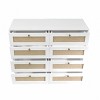 NicBex 3 Drawer Dresser Modern Rattan Chests of Drawers with Wide rawers and Metal Handles Dresser Cabinet for Living Room, Hallway, Entrance - 3 of 4