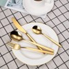 GustoWave 30 Piece Plated Stainless Steel Flatware Set, 30 Pieces Silverware Set, Cutlery Set, Service for 6 - 4 of 4