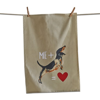 tagltd Me Plus Dog Flour Sack Dishtowel